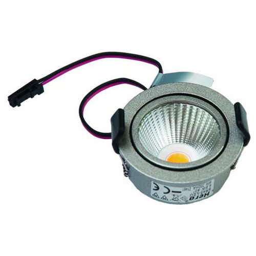 Hera - LED Einbaustrahler SR45 Edelstahloptik 4,8 Watt warmton 3000 Kelvin