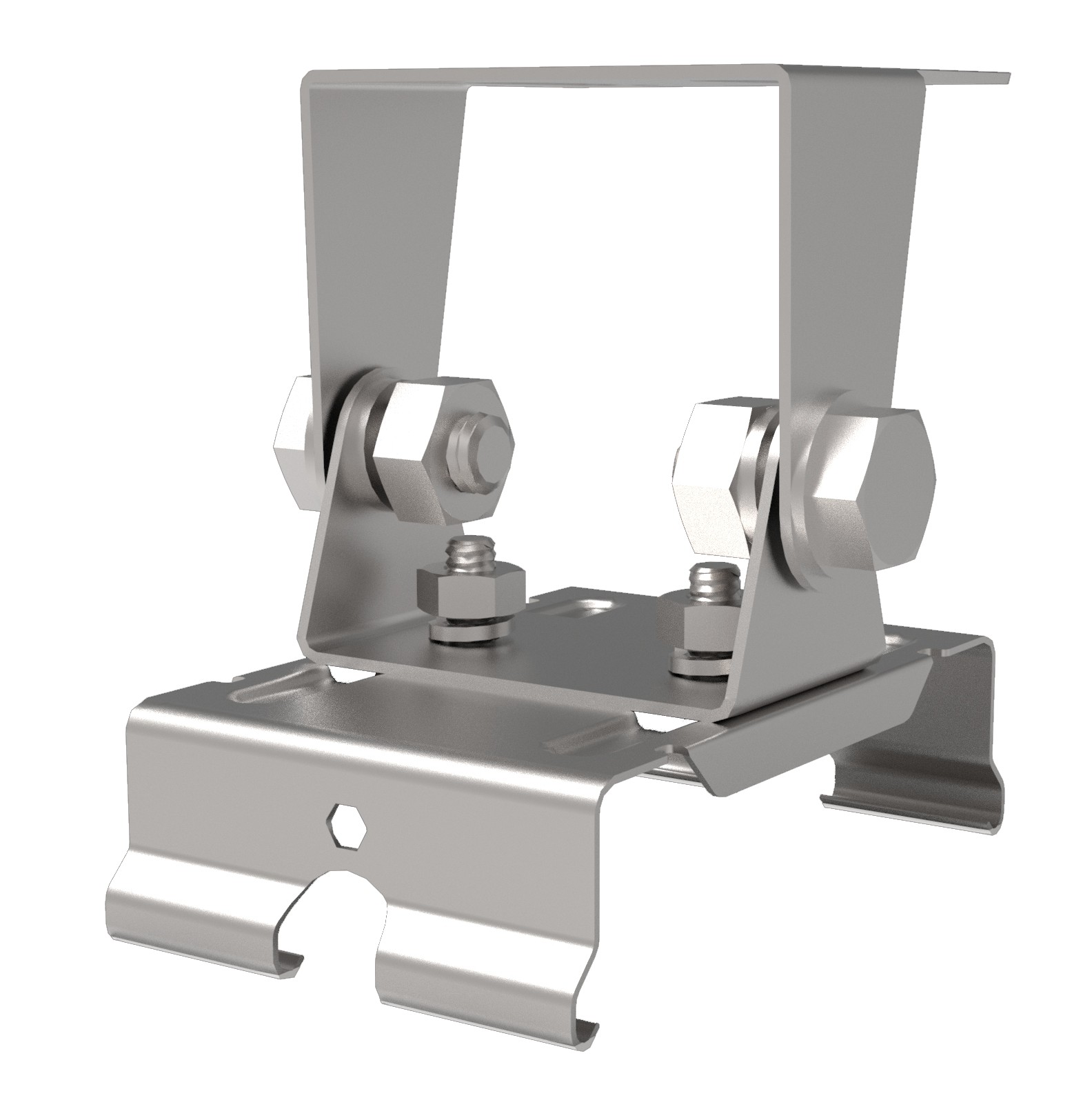 LED Feuchtraumleuchte SHARK-X 2 Stück schwenkbare Befestigungsklammern Edelstahl