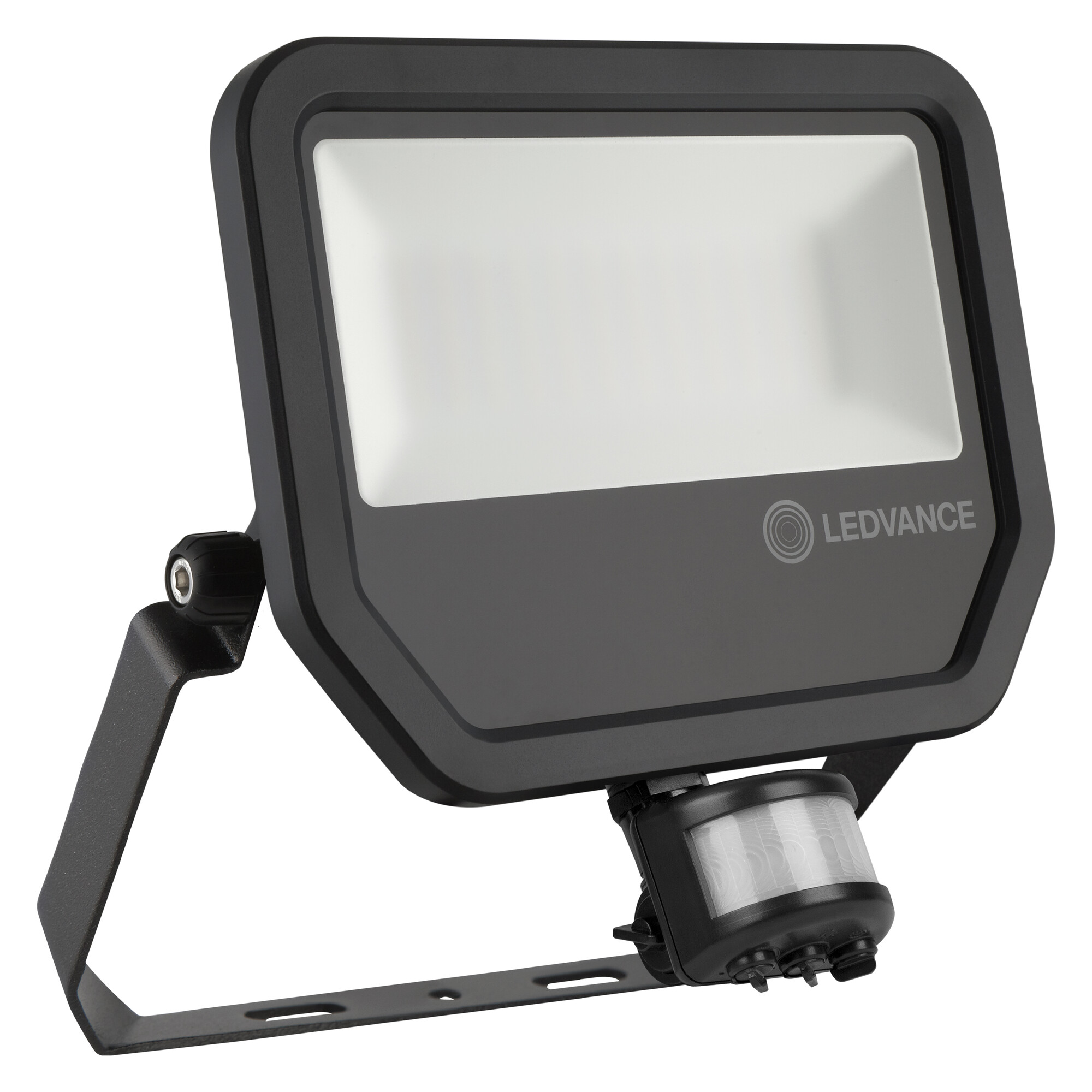 Ledvance LED Scheinwerfer FLOODLIGHT SENSOR symmetrisch 50 Watt 4000 Kelvin schwarz mit Bewegungs- und Tageslichtsensor